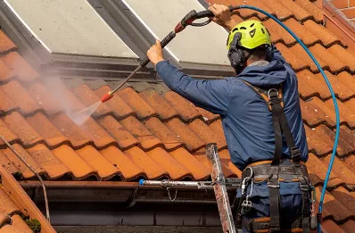 Démoussage et hydrofuge de toiture à Guagno